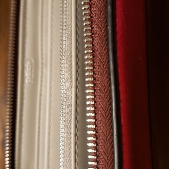 Reed Krakoff Red Colorblock Double Zipper Wallet Wristlet - Picture 4 of 6